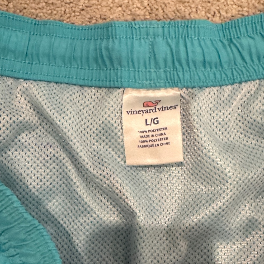 Vineyard Vines Pink, Blue & Teal Swim Shorts - Picture 3 of 5